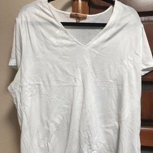 White blouse with pretty sequin detail